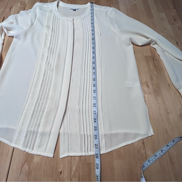 J. Jill Sheer Cream Blouse - Picture 7 of 10